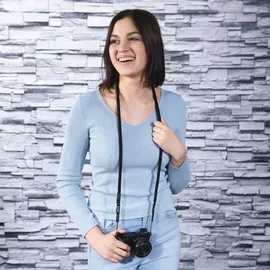 Hama Kameragurt Braid 120 schwarz