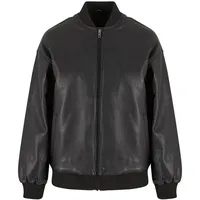 URBAN CLASSICS Synthetic Leather Bomberjacke Black 4XL