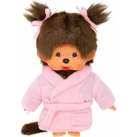 Monchhichi Puppe Mädchen Bademantel 20cm | Kuschelpuppe Spielzeug