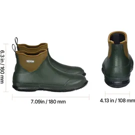 Vevor Gummistiefel Schwarz 40