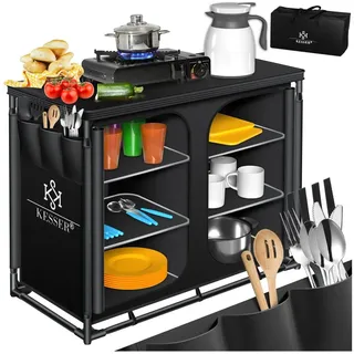 Kesser Campingschrank Campingküche Schwarz