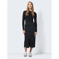 Noisy may Damen Nmkath Nw Slit Midi Skirt Vi478bl Noos Rock, Black XS