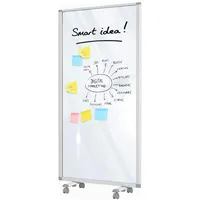 Master of Boards Mobile Trennwand 90 x 180 cm Transparent