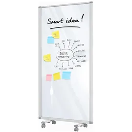 Master of Boards Mobile Trennwand 90 x 180 cm Transparent