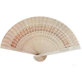 Yudu® Holzfächer Handfächer Fächer Natur Holz