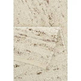 THEKO Wollteppich THEKO "Allgäu Super, handgewebt" Gr. 11, beige (natur), B:70cm H:10mm L:240cm, Wolle, Teppiche, Handweb Teppich, reine Schurwolle, auch als Läufer, Kundenliebling