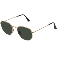 Ray Ban Hexagonal Flat Lenses RB3548N 001 48-21 gold/green classic