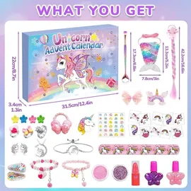luxuskollektion Schmuck-Adventskalender Einhorn Mädchen 2024