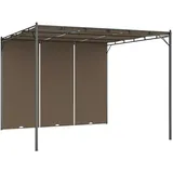 vidaXL Gartenpavillon 3 x 3 m taupe