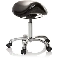 HJH Office Sattelhocker ORTHO SIT Kunstleder Schwarz