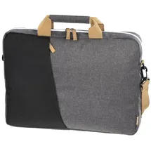 Hama Laptop Tasche bis 14.1 Zoll (Notebook Tasche für Laptop, Tablet, MacBook, Chromebook bis 14,1 Zoll, Umhängetasche als Arbeitstasche oder Schultasche für Herren und Damen) schwarz grau