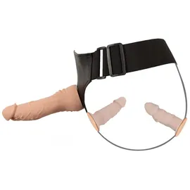 You2Toys 4-teiliges Strap-on-Set inklusive RC-Vibrator und 2 Dildos, hautfarben hell