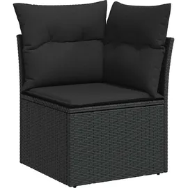 vidaXL Garten-Lounge-Set 8-tlg. schwarz