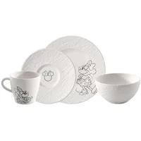 Villeroy & Boch Frühstücks-Set Mickey Mouse 4-teilig weiß
