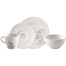 Villeroy & Boch Frühstücks-Set Mickey Mouse 4-teilig weiß