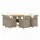 vidaXL Garten-Essgruppe 9-tlg. Beige