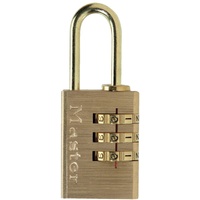 Master Lock 620EURD 3-Zahlen Zahlenschloss, 30 mm, Messing Finish SB