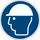 Neutralware Hinweisschild Kopfschutz benutzen ISO 7010/M014 rund 20 cm Blau