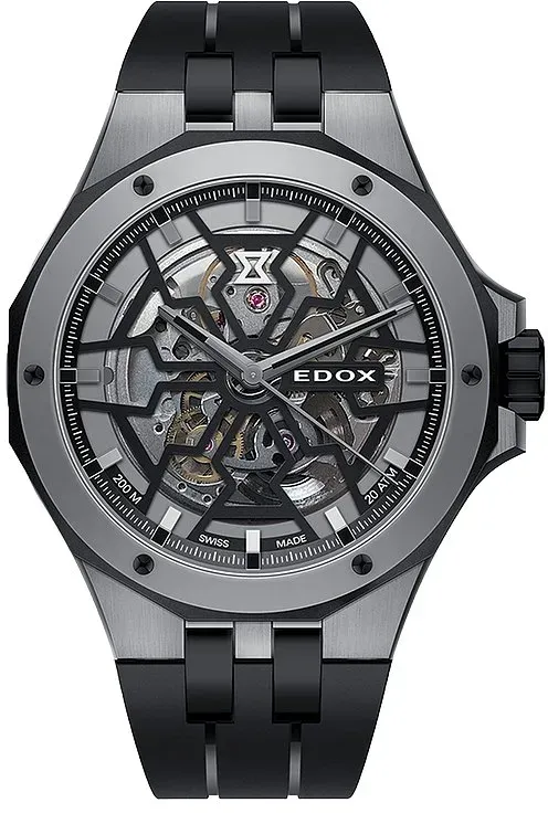 Edox Herrenuhr Delfin 85303 357GN NGN - grau