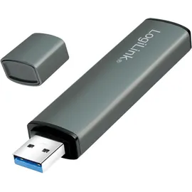 Logilink USB 3.2 (Gen2) Hub, Aluminiumgehäuse mit Status-LEDs Spacegrau