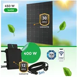 Paket.ag Balkonkraftwerk 450-Watt Bifaziales Modul mit Hoymiles HM-400 Wechselrichter, (1-St)