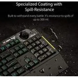Asus Tastatur K1 Gaming Keyboard französisches Layout 90MP01X0-BKFA00, Schwarz