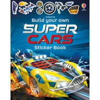 Usborne Verlag Build Your Own Supercars Sticker Book