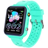 Smooce Smartwatch Kindertelefon, wasserdichte Musik Smartwatch für Kinder, Kinder Smartwatch mit 11 Spiele SOS Anrufkamera Stoppuhr Wecker Rekorder Rechner für Jungen Mädchen