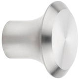 SO-TECH® Möbelknopf DERRY Ø 20 - 30 mm Edelstahl gebürstet, Knopf Knauf incl. Schraube silberfarben Ø 20 mm / Höhe 16 mm | 1.6 cm