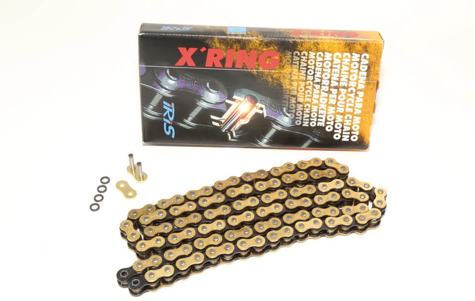 IRIS Chain 525XR G&B 108 links, zwart-goud
