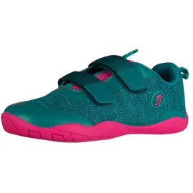 TROLLKIDS Eikefjord Barefoot Wanderschuhe - Smaragd / Rubine - EU 32