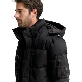 Tom Tailor Herren Puffer-Jacke mit abnehmbarer Kapuze