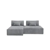 Furnisell Ecksofa modular Lucca ¦ grau ¦ Maße (cm):