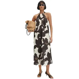 Someday Midikleid Floral Braun 38