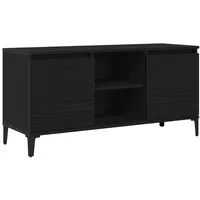 VidaXL TV-Schrank Schwarz Eiche 102x35x50 cm Holzwerkstoff