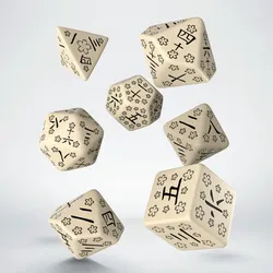 Japanese Dice Set - Serie mit Kanji Ziffern - Last Words Stone