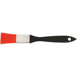 Schneider - Bäckerpinsel mit rotem Nylonbesatz, 25 mm, schwarzer Kunststoffstiel mit Bohrloch