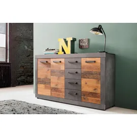 trendteam Indy 151 x 86 x 37 cm Grau/Braun