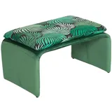 Hti-Living Polsterhocker Vance Leaf 61 x 35 x 40 cm Grün