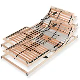 Sleepneo Lattenrost, Braun, Holz, Teilmassiv,Buche, Birke, 7-Zonen, 180x200 cm, bewegliche Leistenlagerung, Federholzleisten verleimt, Federleisten mit Duokappen, individuelle Liegehärteeinstellung, Mittelgurt, Motorverstellung, Schlafzimmer, Lattenroste