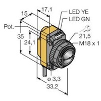 Turck Opto Sensor QS18VN6CV15