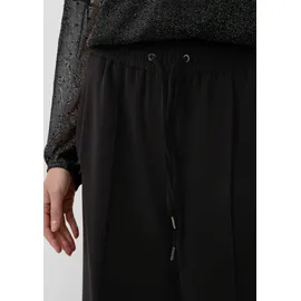 s.Oliver Fließende Hose mit geradem Bein Schwarz 36