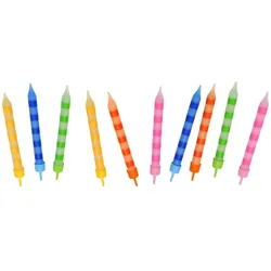 Livarno Geburtstagskerzen 20-teilig Kuchen-Dekoration diverse Farben Überrasc...