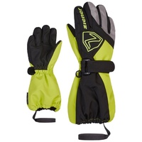 Ziener Kinder Handschuhe LAURO AS(R) glove junior, black.lime, 5