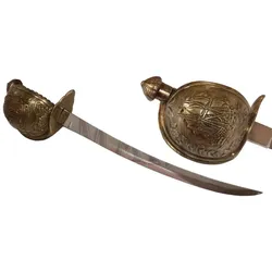 Brieföffner Piratensäbel  und Verzierungen am Griffstück