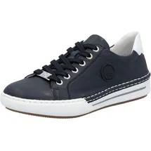 Rieker Damen Schnürhalbschuh in blau, - Gr. 42