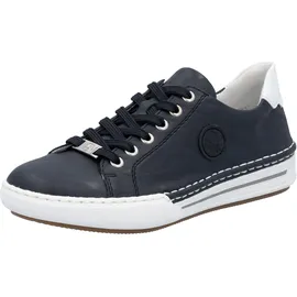 Rieker Damen Schnürhalbschuh in blau, - Gr. 42