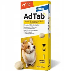 ADTAB Hund Tabletten gegen Zecken und Flöhe 225mg 5.5-11kg