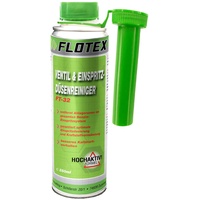 Flotex Ventil & Einspritzdüsenreiniger, 250ml Additiv entfernt Ablagerungen und reinigt Benzin Einspritzsystem