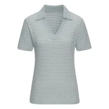 vivance by lascana Poloshirt Aquamarin/Creme 36/38